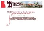 26th Warsaw Music Encounters