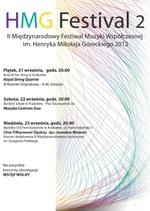 II Henryk Mikołaj Górecki International Festival of Contemporary Music