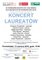 Koncert Laureatów Konkursu Muzyki XX i XXI wieku