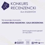 Konkurs Recenzencki Filharmonii Śląskiej i PWM