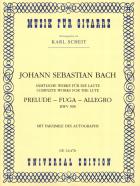                              Preludium-Fuga-Allegro BWV998 na lutnię
                             