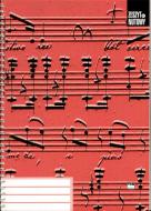                          Music Stave Notebook A4 vertical 12 stav
                         