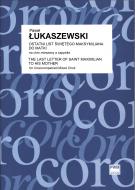                              Ostatni list świętego Maksymiliana do ma
                             