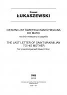                              Ostatni list świętego Maksymiliana do ma
                             