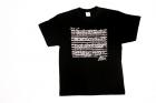                              T-shirt czarny z fragmentem nut Chopina
                             