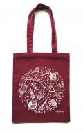                          Tote Bag with Instruments. Long Purple
                         