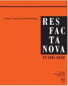                              Res Facta Nova 17 (26) 2016
                             