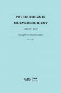 Polski Rocznik Muzykologiczny tom XV 201