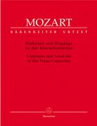                              Kadenzen und Eingänge zu den Klavierkonz
                             