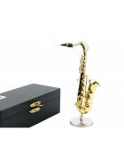Saksofon miniaturka z futerałem