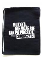                              Plecak - Worek bawełniany czarny "Cytat"
                             