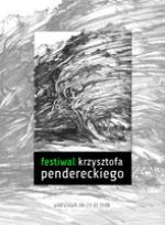                                                                                         Festiwal Krzysztofa Pendereckiego z okazji 75. urodzin kompozytora