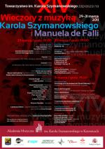 Wieczory z muzyką Karola Szymanowskiego i Manuela de Falli w Katowicach