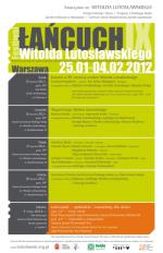                                                                                         "Łańcuch IX" - The Lutosławski Festival in the 99th Anniversary of the Composer's Birth