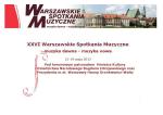 26th Warsaw Music Encounters