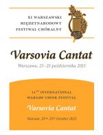                                                                                         Festiwal Chóralny „Varsovia Cantat”