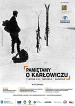                                                                                                                                                                             „Pamiętamy o Karłowiczu” – cykl wydarzeń poświęconych Mieczysławowi Karłowiczowi
                                                                                                                                                                            