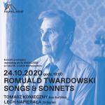 New album and concert for the celebrant – “Songs & Sonnets” from Anaklasis for Romuald Twardowski