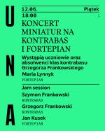                                                                                         Koncert miniatur na kontrabas i fortepian & Jam session w UNA – Kluboksięgarni PWM