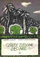 Cztery zielone słonie